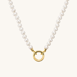MEJURI Pearl Charm Necklace
